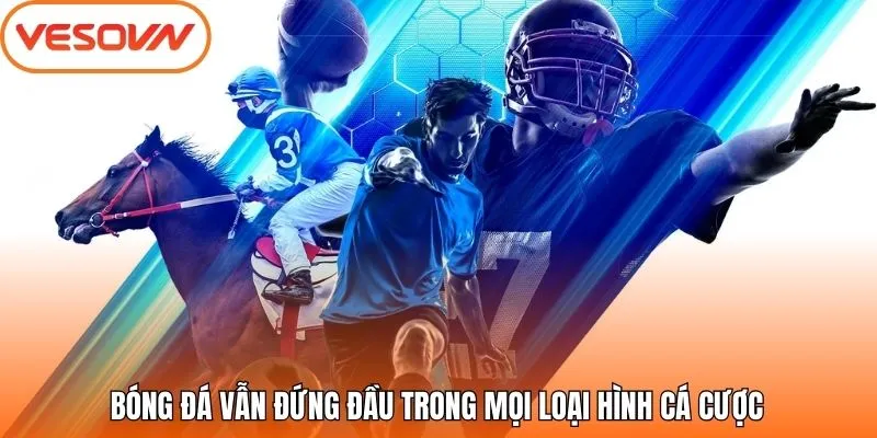 Bóng đá vẫn đứng đầu trong mọi loại hình cá cược