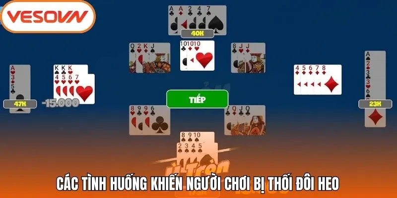 Các tình huống khiến người chơi bị thối đôi heo