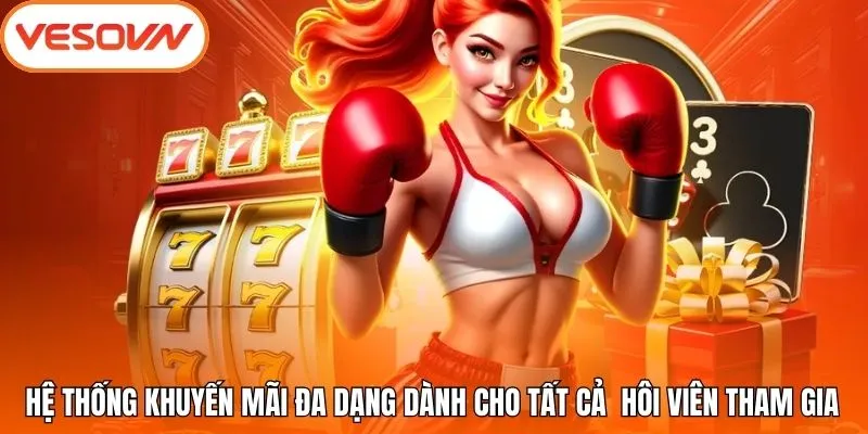 Hệ thống khuyến mãi đa dạng dành cho tất cả hôi viên tham gia